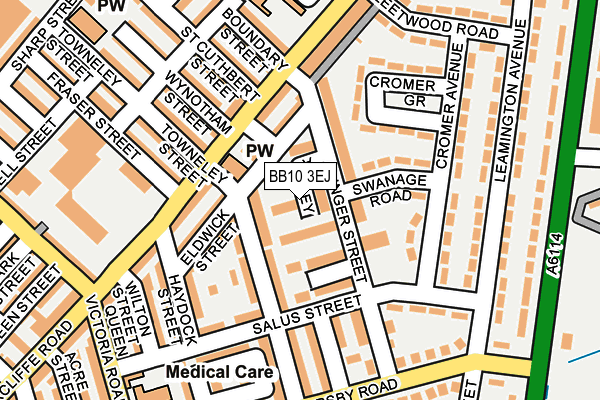 BB10 3EJ map - OS OpenMap – Local (Ordnance Survey) BB10 3EJ map - OS OpenMap – Local (Ordnance Survey)