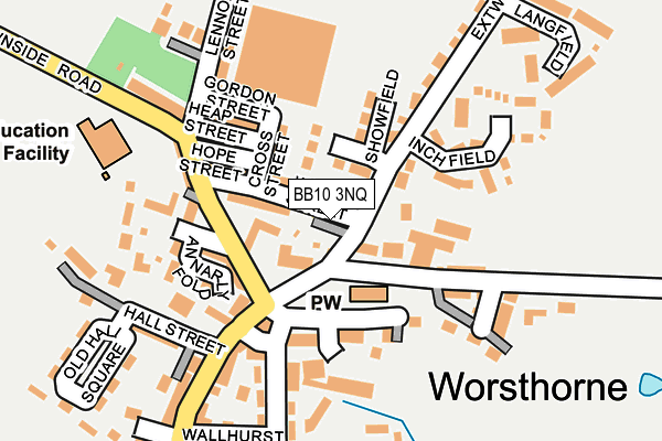 BB10 3NQ map - OS OpenMap – Local (Ordnance Survey) BB10 3NQ map - OS OpenMap – Local (Ordnance Survey)