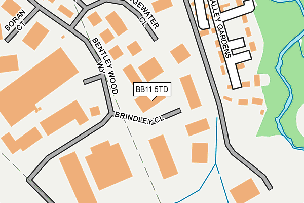 BB11 5TD map - OS OpenMap – Local (Ordnance Survey) BB11 5TD map - OS OpenMap – Local (Ordnance Survey)