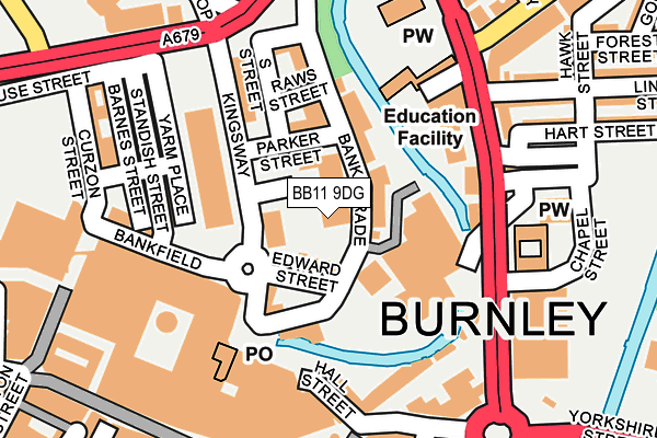BB11 9DG map - OS OpenMap – Local (Ordnance Survey) BB11 9DG map - OS OpenMap – Local (Ordnance Survey)