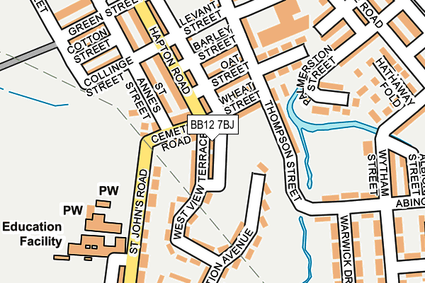 BB12 7BJ map - OS OpenMap – Local (Ordnance Survey) BB12 7BJ map - OS OpenMap – Local (Ordnance Survey)