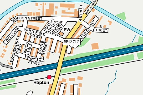 BB12 7LG map - OS OpenMap – Local (Ordnance Survey) BB12 7LG map - OS OpenMap – Local (Ordnance Survey)