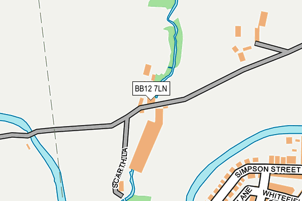 BB12 7LN map - OS OpenMap – Local (Ordnance Survey) BB12 7LN map - OS OpenMap – Local (Ordnance Survey)