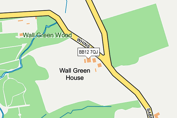 BB12 7QJ map - OS OpenMap – Local (Ordnance Survey) BB12 7QJ map - OS OpenMap – Local (Ordnance Survey)