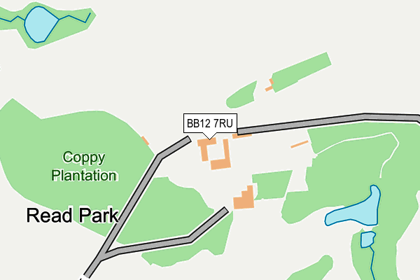 BB12 7RU map - OS OpenMap – Local (Ordnance Survey) BB12 7RU map - OS OpenMap – Local (Ordnance Survey)