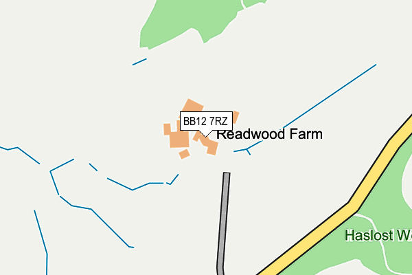 BB12 7RZ map - OS OpenMap – Local (Ordnance Survey) BB12 7RZ map - OS OpenMap – Local (Ordnance Survey)