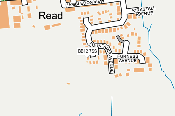 BB12 7SS map - OS OpenMap – Local (Ordnance Survey) BB12 7SS map - OS OpenMap – Local (Ordnance Survey)
