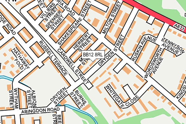 BB12 8RL map - OS OpenMap – Local (Ordnance Survey) BB12 8RL map - OS OpenMap – Local (Ordnance Survey)