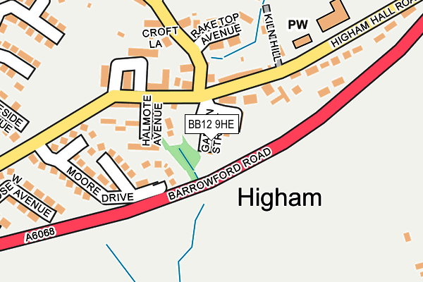 BB12 9HE map - OS OpenMap – Local (Ordnance Survey) BB12 9HE map - OS OpenMap – Local (Ordnance Survey)
