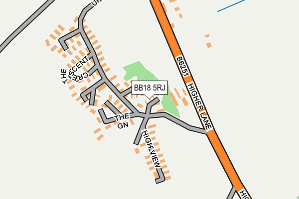 BB18 5RJ map - OS OpenMap – Local (Ordnance Survey) BB18 5RJ map - OS OpenMap – Local (Ordnance Survey)