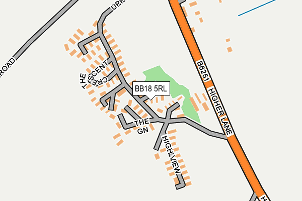 BB18 5RL map - OS OpenMap – Local (Ordnance Survey) BB18 5RL map - OS OpenMap – Local (Ordnance Survey)