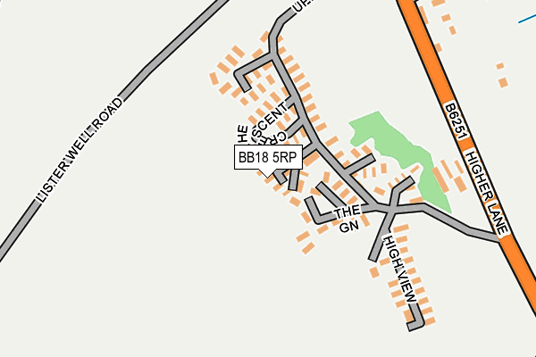 BB18 5RP map - OS OpenMap – Local (Ordnance Survey) BB18 5RP map - OS OpenMap – Local (Ordnance Survey)