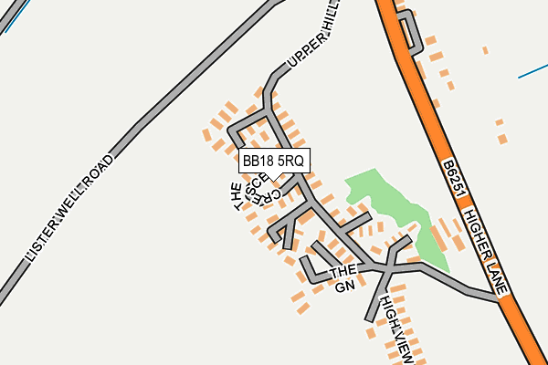 BB18 5RQ map - OS OpenMap – Local (Ordnance Survey) BB18 5RQ map - OS OpenMap – Local (Ordnance Survey)