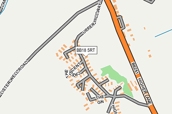 BB18 5RT map - OS OpenMap – Local (Ordnance Survey) BB18 5RT map - OS OpenMap – Local (Ordnance Survey)