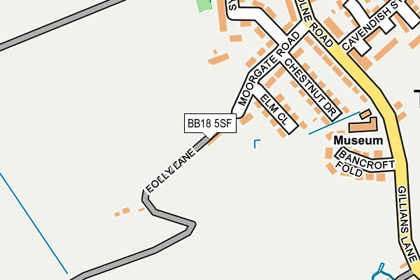 BB18 5SF map - OS OpenMap – Local (Ordnance Survey) BB18 5SF map - OS OpenMap – Local (Ordnance Survey)