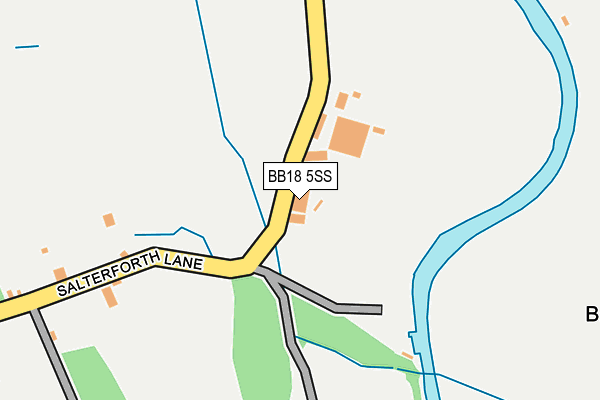BB18 5SS map - OS OpenMap – Local (Ordnance Survey) BB18 5SS map - OS OpenMap – Local (Ordnance Survey)