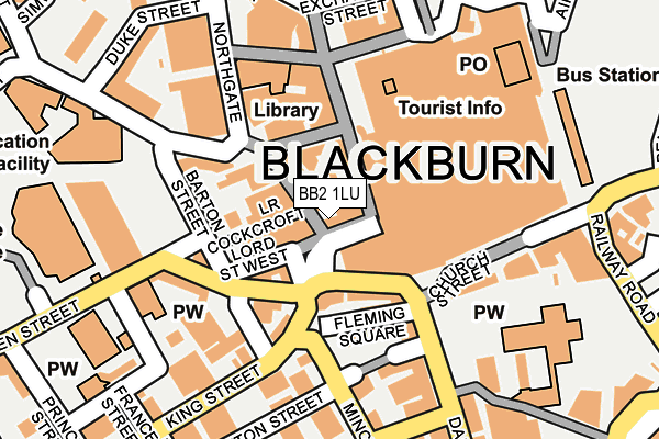 BB2 1LU map - OS OpenMap – Local (Ordnance Survey) BB2 1LU map - OS OpenMap – Local (Ordnance Survey)