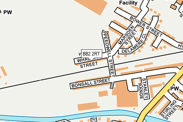 BB2 2RT map - OS OpenMap – Local (Ordnance Survey)