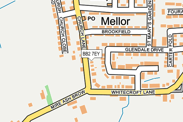 BB2 7EY map - OS OpenMap – Local (Ordnance Survey) BB2 7EY map - OS OpenMap – Local (Ordnance Survey)