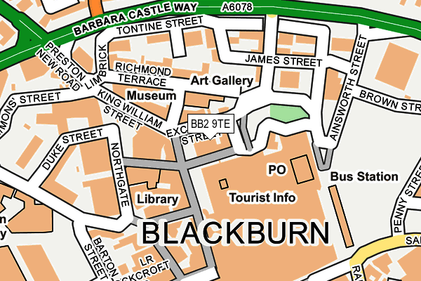 BB2 9TE map - OS OpenMap – Local (Ordnance Survey) BB2 9TE map - OS OpenMap – Local (Ordnance Survey)