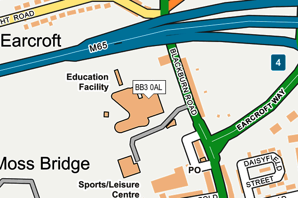 BB3 0AL map - OS OpenMap – Local (Ordnance Survey) BB3 0AL map - OS OpenMap – Local (Ordnance Survey)