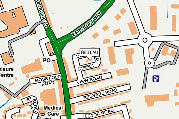 BB3 0AU map - OS OpenMap – Local (Ordnance Survey) BB3 0AU map - OS OpenMap – Local (Ordnance Survey)