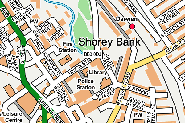 BB3 0DJ map - OS OpenMap – Local (Ordnance Survey)