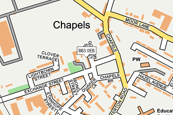 BB3 0EB map - OS OpenMap – Local (Ordnance Survey) BB3 0EB map - OS OpenMap – Local (Ordnance Survey)