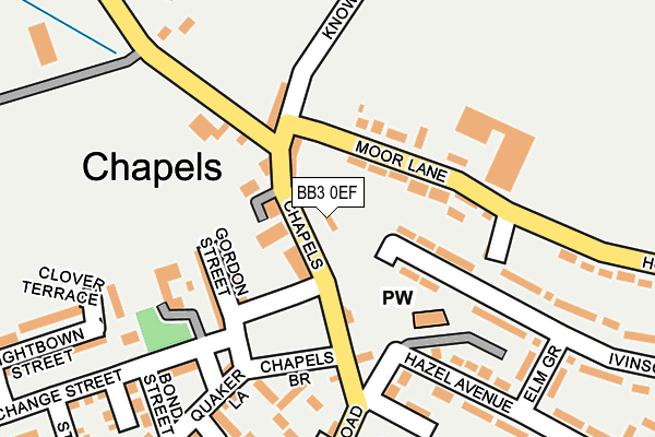 BB3 0EF map - OS OpenMap – Local (Ordnance Survey) BB3 0EF map - OS OpenMap – Local (Ordnance Survey)