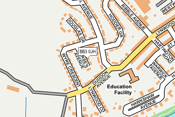 BB3 0JH map - OS OpenMap – Local (Ordnance Survey) BB3 0JH map - OS OpenMap – Local (Ordnance Survey)