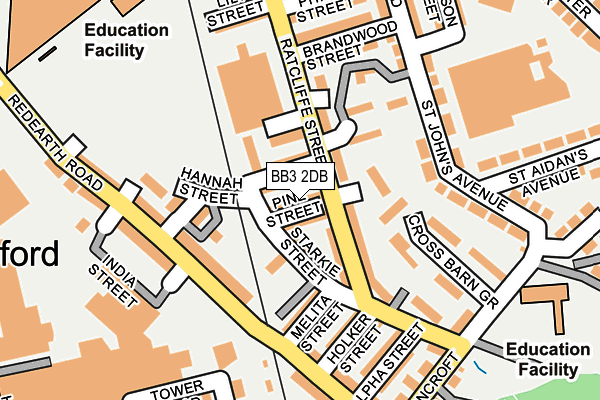 BB3 2DB map - OS OpenMap – Local (Ordnance Survey) BB3 2DB map - OS OpenMap – Local (Ordnance Survey)