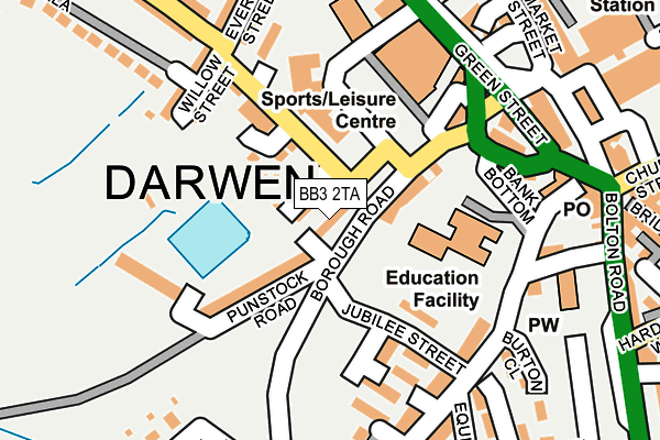 BB3 2TA map - OS OpenMap – Local (Ordnance Survey) BB3 2TA map - OS OpenMap – Local (Ordnance Survey)