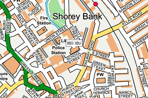 BB3 3BU map - OS OpenMap – Local (Ordnance Survey) BB3 3BU map - OS OpenMap – Local (Ordnance Survey)