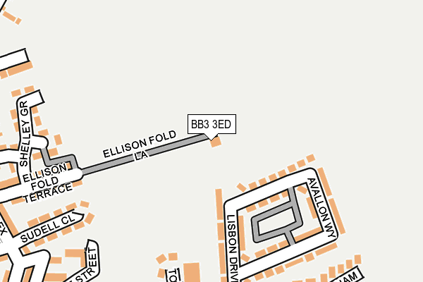 BB3 3ED map - OS OpenMap – Local (Ordnance Survey) BB3 3ED map - OS OpenMap – Local (Ordnance Survey)
