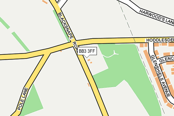BB3 3FF map - OS OpenMap – Local (Ordnance Survey) BB3 3FF map - OS OpenMap – Local (Ordnance Survey)