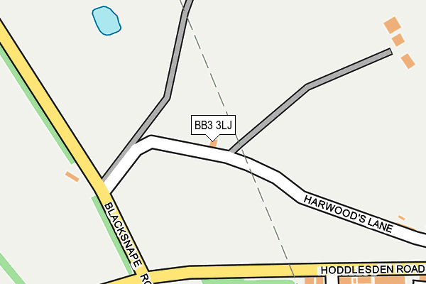 BB3 3LJ map - OS OpenMap – Local (Ordnance Survey) BB3 3LJ map - OS OpenMap – Local (Ordnance Survey)