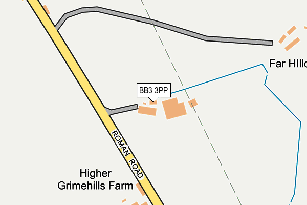 BB3 3PP map - OS OpenMap – Local (Ordnance Survey) BB3 3PP map - OS OpenMap – Local (Ordnance Survey)