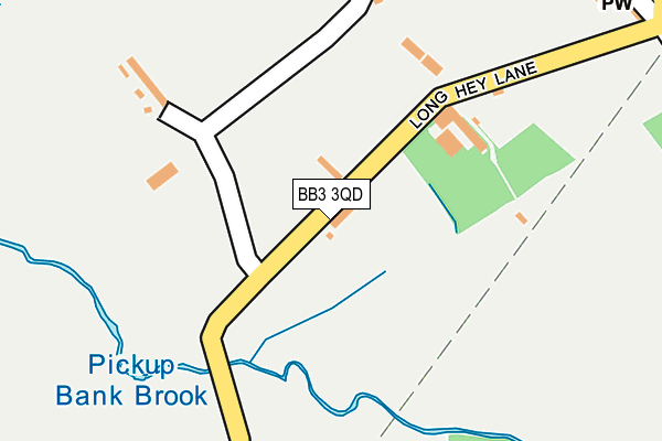 BB3 3QD map - OS OpenMap – Local (Ordnance Survey) BB3 3QD map - OS OpenMap – Local (Ordnance Survey)