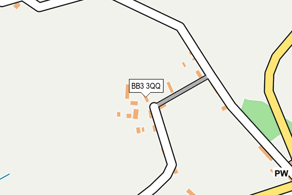 BB3 3QQ map - OS OpenMap – Local (Ordnance Survey) BB3 3QQ map - OS OpenMap – Local (Ordnance Survey)
