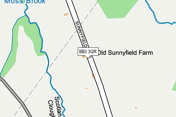 BB3 3QR map - OS OpenMap – Local (Ordnance Survey) BB3 3QR map - OS OpenMap – Local (Ordnance Survey)