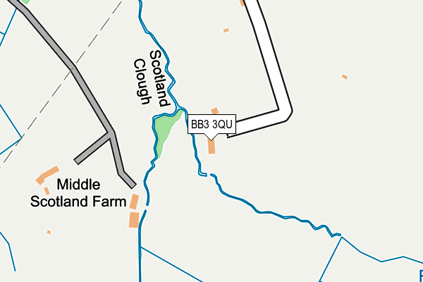 BB3 3QU map - OS OpenMap – Local (Ordnance Survey) BB3 3QU map - OS OpenMap – Local (Ordnance Survey)