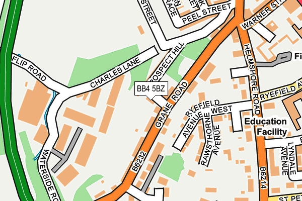 BB4 5BZ map - OS OpenMap – Local (Ordnance Survey) BB4 5BZ map - OS OpenMap – Local (Ordnance Survey)