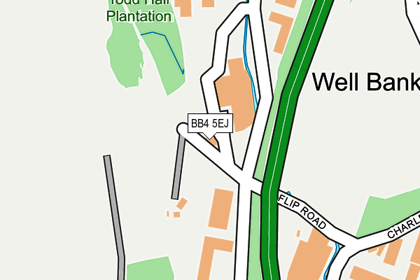 BB4 5EJ map - OS OpenMap – Local (Ordnance Survey) BB4 5EJ map - OS OpenMap – Local (Ordnance Survey)