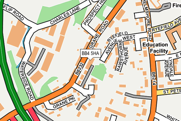 BB4 5HA map - OS OpenMap – Local (Ordnance Survey) BB4 5HA map - OS OpenMap – Local (Ordnance Survey)