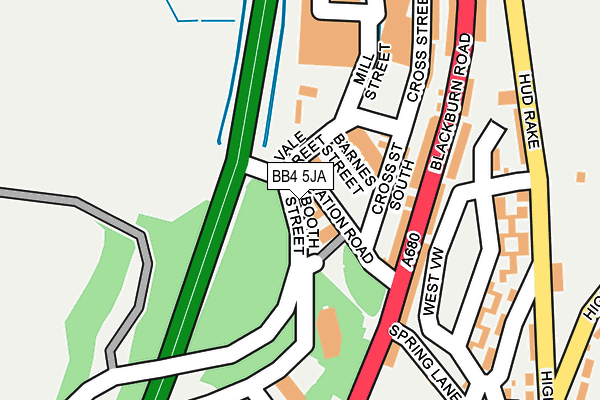 BB4 5JA map - OS OpenMap – Local (Ordnance Survey) BB4 5JA map - OS OpenMap – Local (Ordnance Survey)