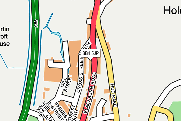 BB4 5JP map - OS OpenMap – Local (Ordnance Survey) BB4 5JP map - OS OpenMap – Local (Ordnance Survey)