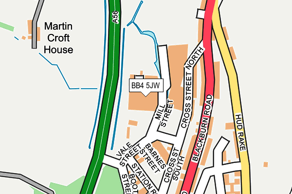 BB4 5JW map - OS OpenMap – Local (Ordnance Survey) BB4 5JW map - OS OpenMap – Local (Ordnance Survey)