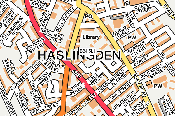 BB4 5LJ map - OS OpenMap – Local (Ordnance Survey) BB4 5LJ map - OS OpenMap – Local (Ordnance Survey)