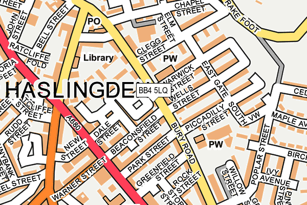 BB4 5LQ map - OS OpenMap – Local (Ordnance Survey) BB4 5LQ map - OS OpenMap – Local (Ordnance Survey)