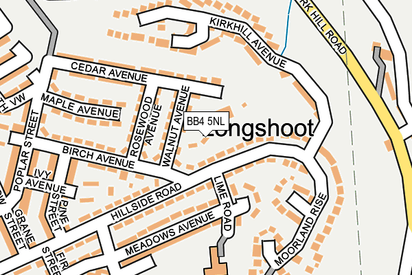 BB4 5NL map - OS OpenMap – Local (Ordnance Survey) BB4 5NL map - OS OpenMap – Local (Ordnance Survey)
